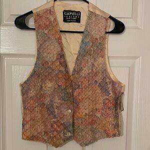 Capelli of New York Multicolor Patterned Vest